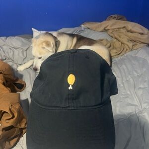 Brooks Black Cap with Chicken Embroidery